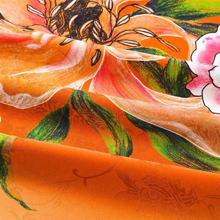 Flower Babushka Scarf