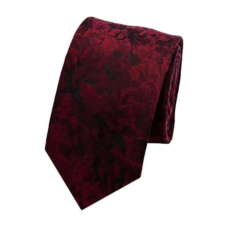 Burgundy Wool Tie