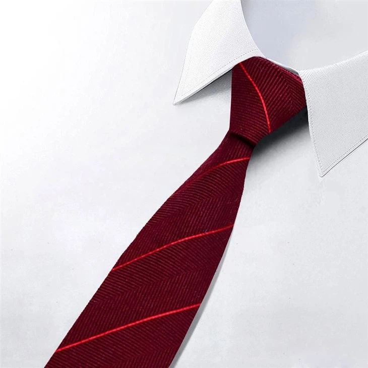 Burgundy Wool Tie